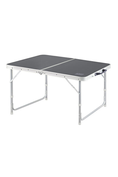 HAEGS Portatif Kamp Masası, 2 Yükseklik Ayarlı, Katlanır Alüminyum Piknik Masası 90x50 - Antrasit