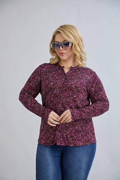 wearon tekstil Women Viscos Fabric Mother Large Size Shirt Combed