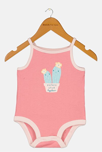 Carter's Toddlers Girl Graphic Print Rompers, Pink