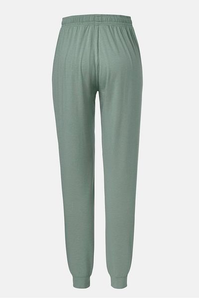Tchibo Women Regular Fit Plain Stretchable Pants, Sage Green