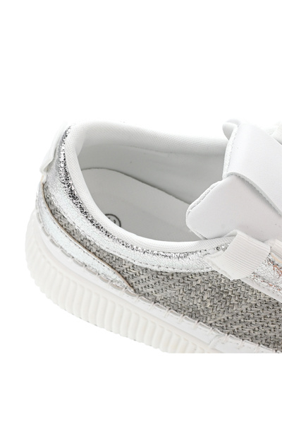 Tmall Pantofi sport pentru femei, material textil, D1326, argintii