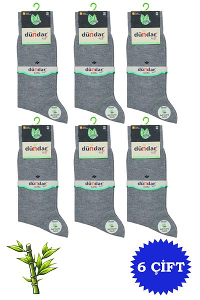 Dündar Men's Bamboo Classic Summer Long Socks 6 Pack