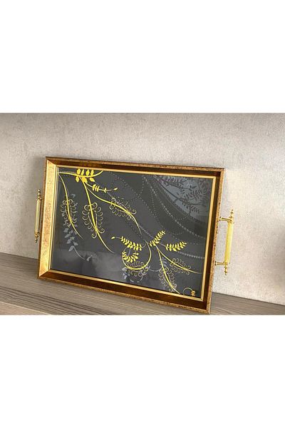 Mirsa Global Patterned Tea Tray, Luxury Tea Tray, Presentation Tray