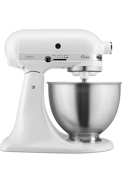 Kitchenaid 5K45SSBFW CLASSIC 4.3 L Tilt-Head Stand Mixer (Matte White)