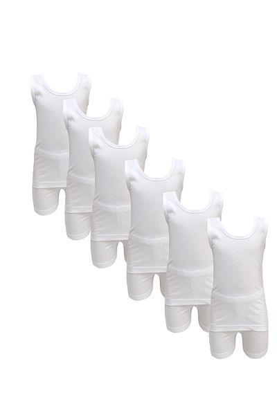 City Rose Fashion Cotton Vest and Shorts for boys 6 pieces (Underwear, Cotton 100%)