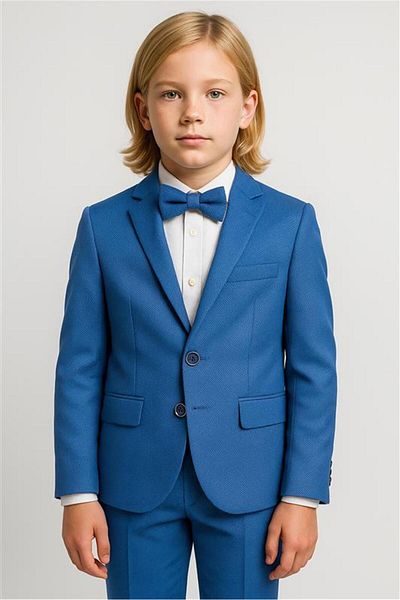 SIRRI 1-12 Years Boy Blue Suit - 4 Pieces