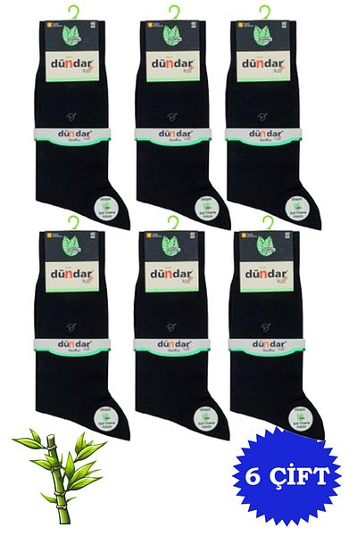 Dündar Men's Bamboo Classic Summer Long Socks 6 Pack