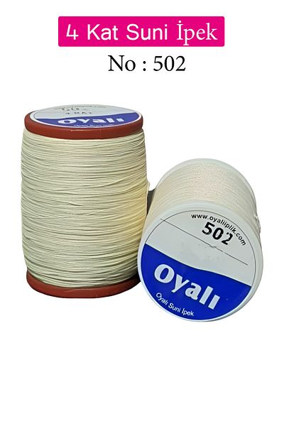 Royaleks Embroidered 4 Layers Rayon Yarn Needlepoint Beading Floss Crochet No:502