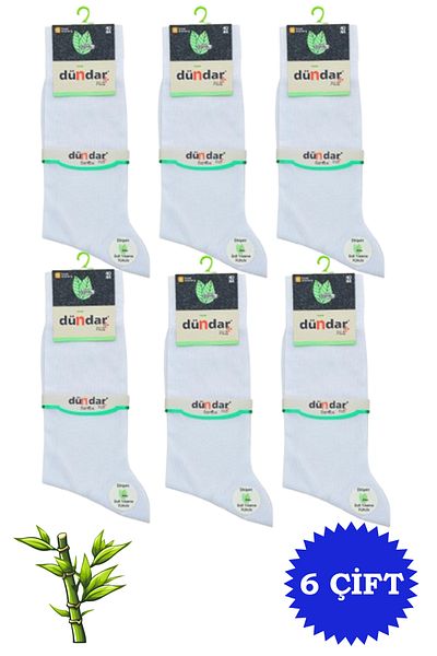 Dündar Men's Bamboo Classic Summer Long Socks 6 Pack