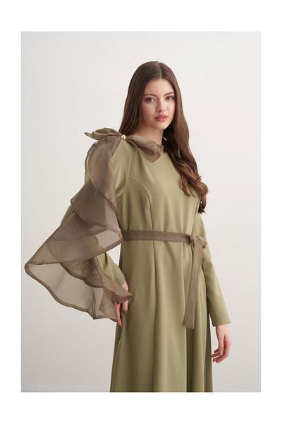 FUSHYA Rochie de seara cu fundita din tul