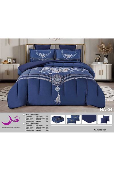 Moon Soft summer patterned two-person rug, 6 pieces