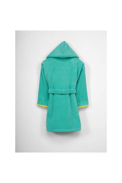 Hobby Children's Bathrobe 100% Cotton, 3-6 Years, Dark Water Green Kalp