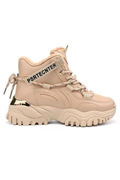 Tmall Pantofi sport de dama,Cu interior imblanit,D1336,Kaki
