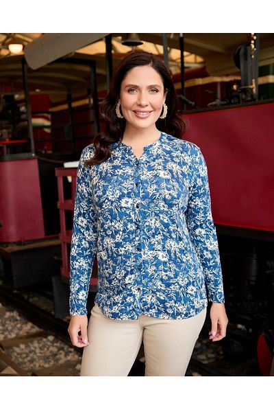 wearon tekstil Women Viscos Fabric Mother Large Size Shirt Combed