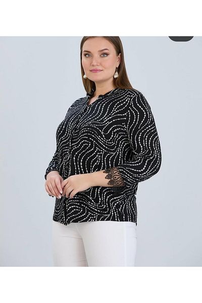 wearon tekstil Women Viscos Fabric Mother Large Size Shirt Combed
