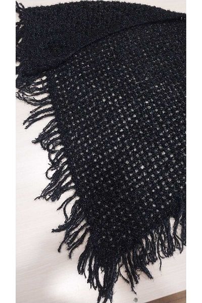 Papatyam Hand Knitted Dowry Crochet Triangle Shawl/ Bridal Shawl/ Knitted Shawl/Handcrafted Shawl/Knitted/Crochet Embroidered/Glittered Yarn