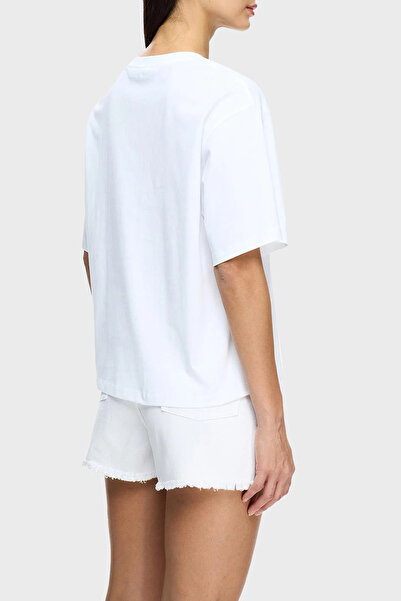 LES BENJAMINS Tricou imprimat 100% bumbac, croi boxy, cu decolteu rotund T SHİRT LB25SSUNLFUTS