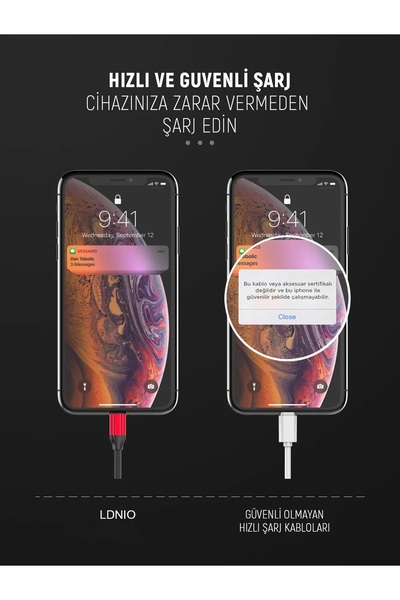 LDNIO Type-c Şarj Ve Veri Aktarım Kablosu