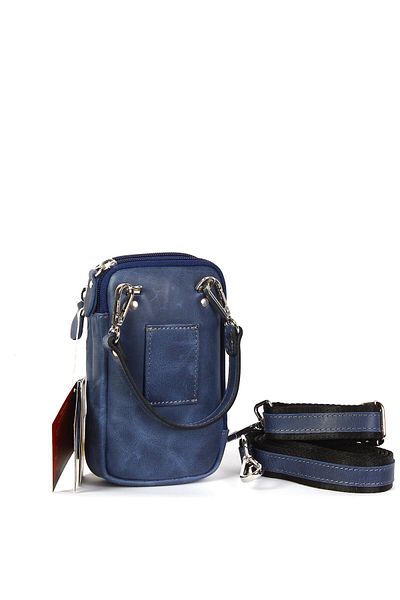 Aka Deri Crazy Navy Blue Hand and Shoulder Bag 345 R127