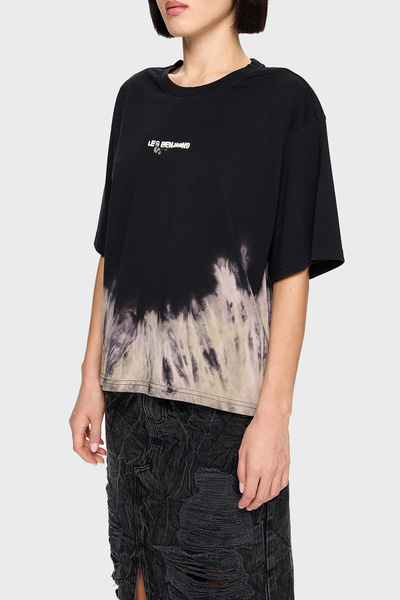 LES BENJAMINS Pamuklu Regular Fit Bisiklet Yaka Batik T Shirt T SHİRT LB24FWE...