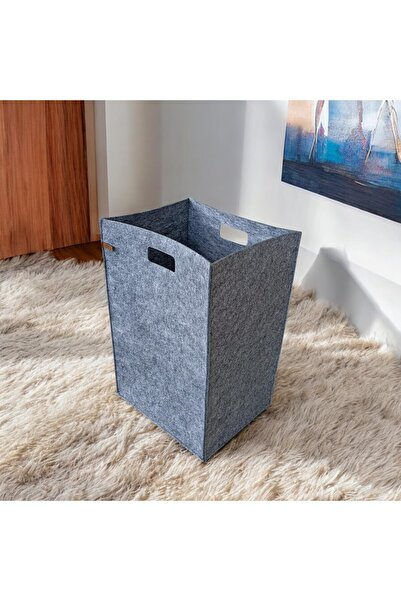 Kirli Çamaşır Sepeti Oyuncak Sepeti Çok Amaçlı Organizer 3mm Keçe 60x36x36 cm