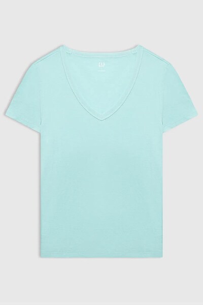 GAP Γυναικείο μπλουζάκι V-SS Fav V Solid