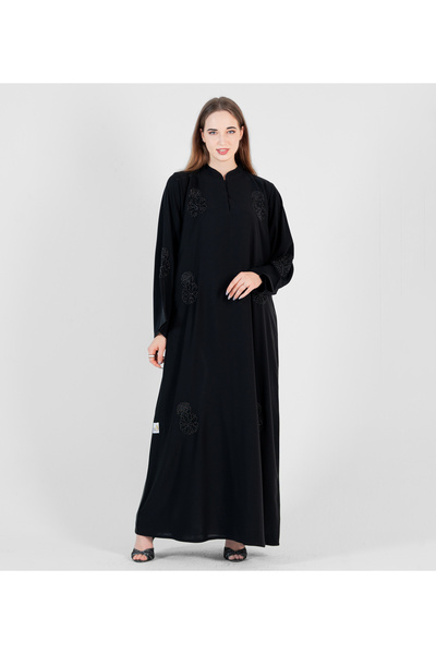 Rosette Abaya Black-R-202430