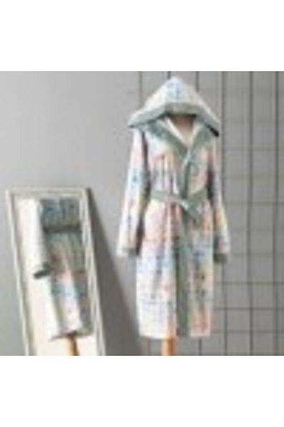 Taç Bathrobe with hood TAC, size L/XL, Charmian Multicolor