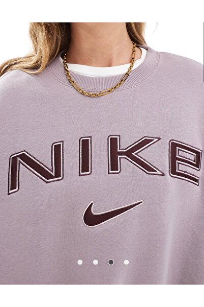 Nike Sportswear Phoenix Fleece Over-Oversized Crew-Neck Logo Kadın Sweatshirt NDD SPORT