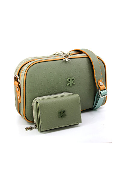 Polo Of Colors Kadın 5 Bölmeli Omuz Askılı Çanta Ve Cüzdan