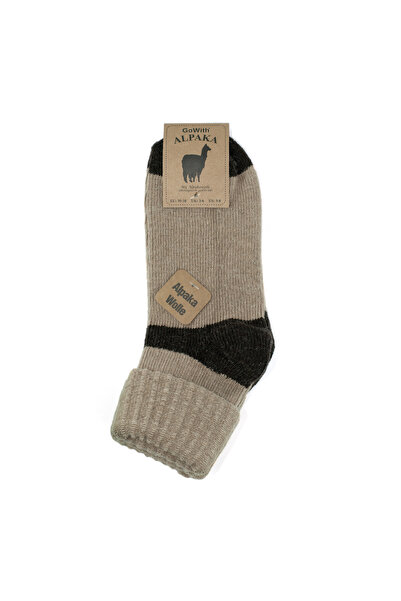 Go With 2'li Alpaka Yünlü Termal Yıkamalı Yumuşak Doğal Kışlık Ayakkabı Bot Için Kadın Çorap 2056