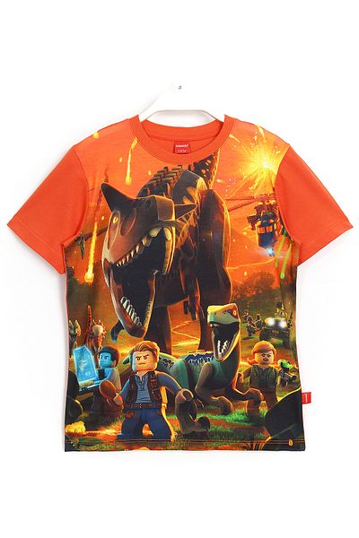 DobaKids Dinosaur Themed Playstation 4 Xbox Nintendo Game Lego Jurassic World 2 3D Printed Children's T-shirt