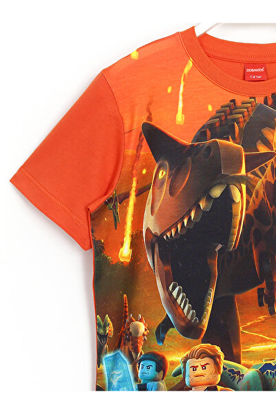 DobaKids Dinosaur Themed Playstation 4 Xbox Nintendo Game Lego Jurassic World 2 3D Printed Children's T-shirt