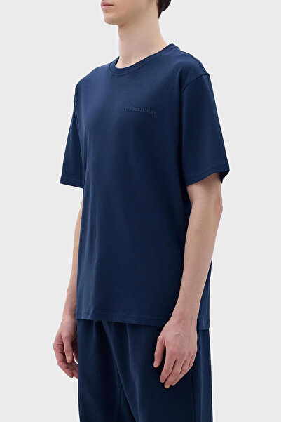 LES BENJAMINS Βαμβακερό μπλουζάκι με λαιμόκοψη ανδρικό μπλουζάκι LB23FWCLAMUTS