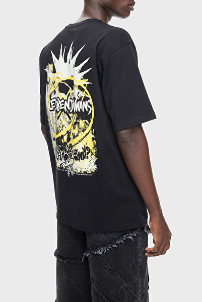 LES BENJAMINS Cotton Relaxed Fit Bisklet Neck t Shirt Men t Shirt Lb24Fweapmuts