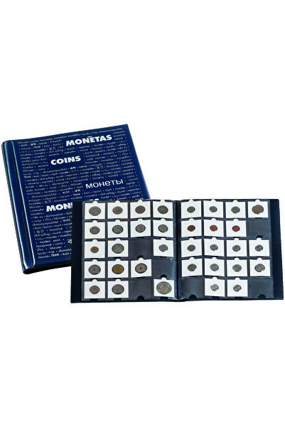 Leuchtturm Madeni Paralar Karton Kapamalarına Özel Albüm (245x307x40mm) (200 Adet Kapama Kapasiteli)