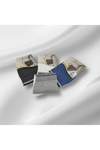 MYS GRUP TEKSTİL Ανδρικό 4-pack Lycra Cotton Boxer-σορτς-εσώρουχα Berrak / 1097