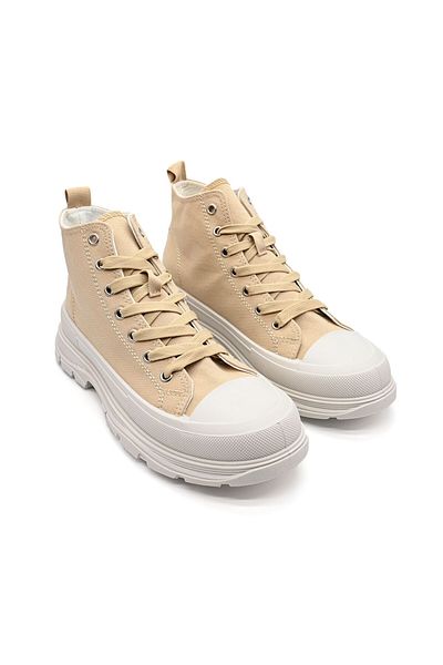 Tmall Pantofi Sport Inalti De Dama,Material Textil,D1361,Khaki