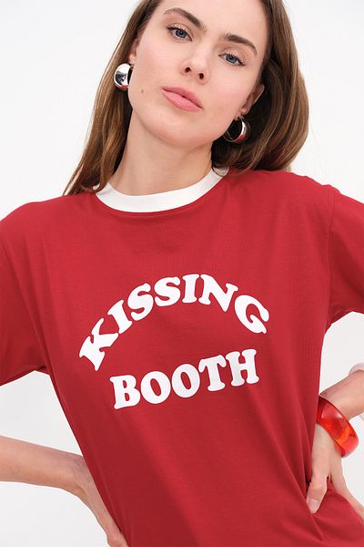 Addax Text Printed T-Shirt P10409