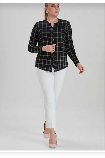 wearon tekstil Women Viscos Fabric Mother Large Size Shirt Combed