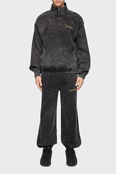 LES BENJAMINS Бавовняний Regular Fit Прямий комір З логотипом Джинсовий светр Чоловічий SWEAT LB24FWEAPMUTT