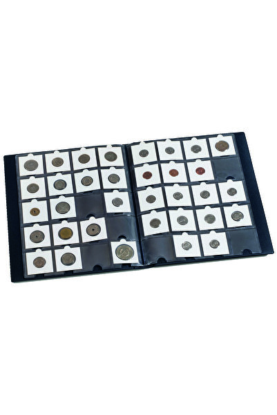 Leuchtturm Madeni Paralar Karton Kapamalarına Özel Albüm (245x307x40mm) (200 Adet Kapama Kapasiteli)