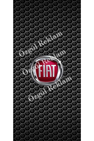 ÖZGÜL REKLAM Araç Kapı Direk Kaplama Folyosu Fiat Logolu (SAĞ SOL TAKIM) (2 ADET) 24x50 Cm