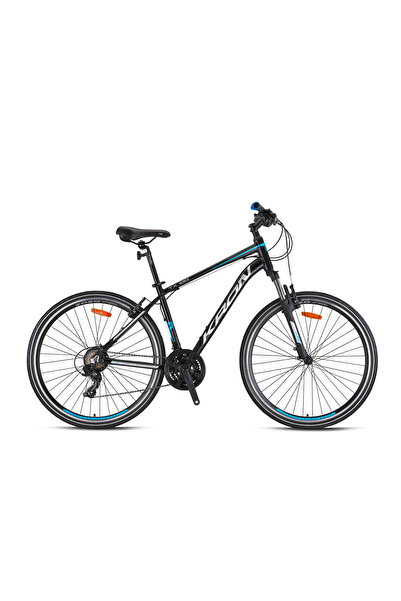 Kron TX100 28 Jant Trekking Bisiklet Mat Siyah-Gri/Mavi 51 cm