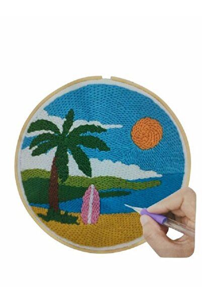 Velomia Hobby Punch Kiti Punch Başlangıç Seti Palmiyeli Manzara Modeli