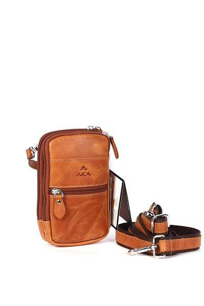 Aka Deri Crazy Light Tan Hand and Shoulder Bag 345 113