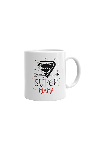 OEM Εξατομικευμένη λευκή κούπα Super Mama, INOVATIX®. 330ml