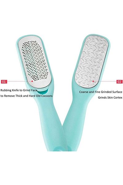 LA PERLA TECH 1pics Foot Rasp Callus Remover Dead Skin Remover Double Sided Foot Scrubber Foot Care Pedicure Tool