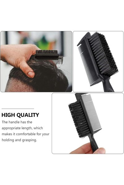 LA PERLA TECH 2-in-1 Hair Styling Comb, Double Sided Small Brush Comb, Travel Portable Broken Hairbrush