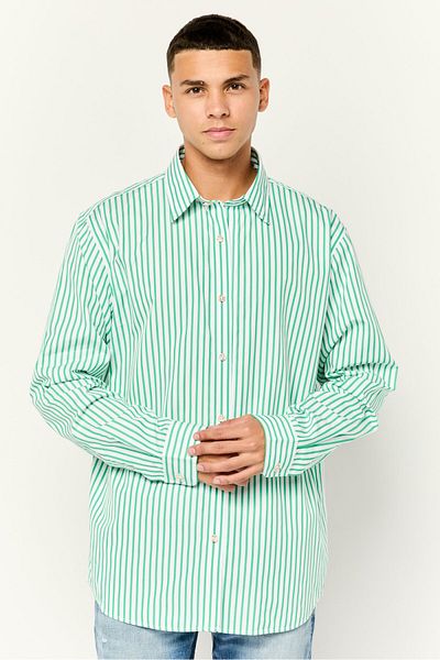 Esprit Men Regular Fit Stripe Long Sleeve Casual Shirt, Multi Color